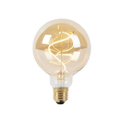 E27 stmívatelná LED spirálová žárovka G95 goldline 200lm 2100K