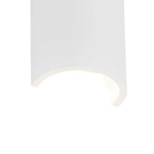 Landelijke ronde wandlamp gips - Colja Novo