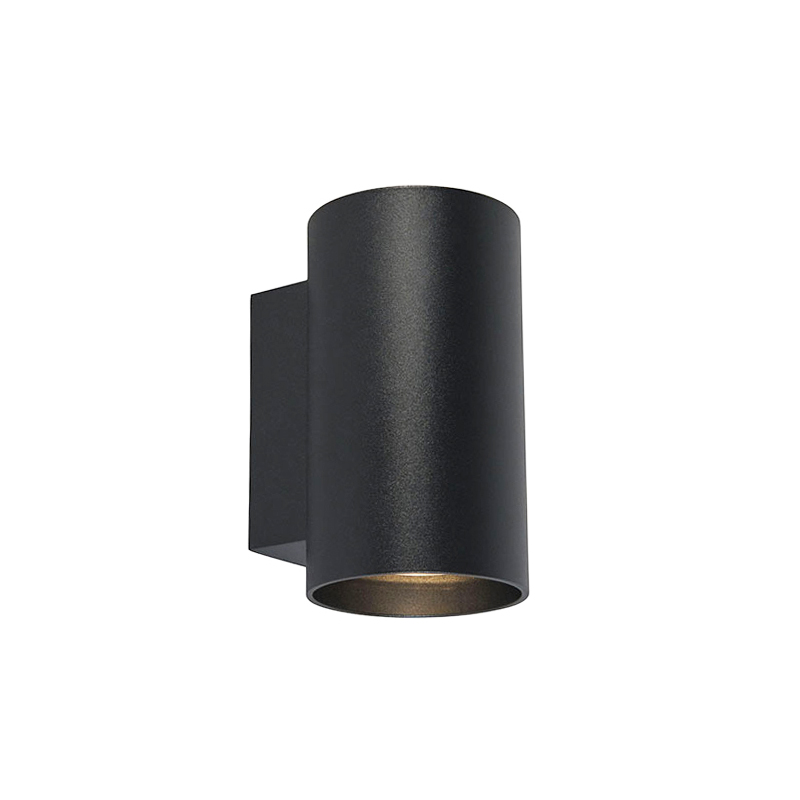 Smart wandlamp zwart rond incl. Wifi GU10 - Sandy
