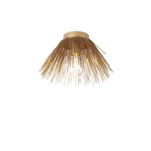 Stropní lampa ve stylu Art Deco zlatá - koště
