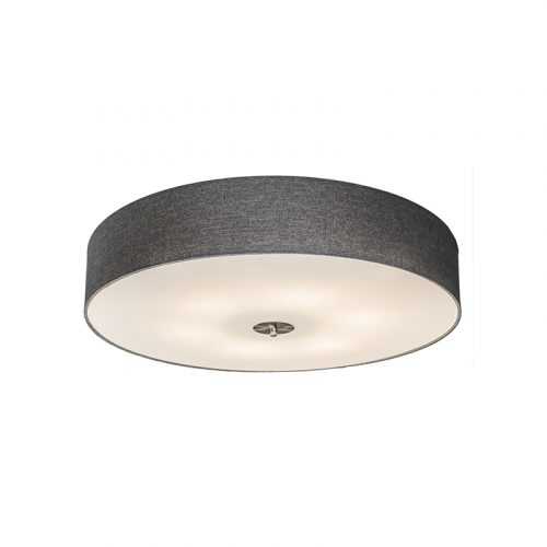 Venkovské stropní svítidlo šedé 70 cm - Drum Juta