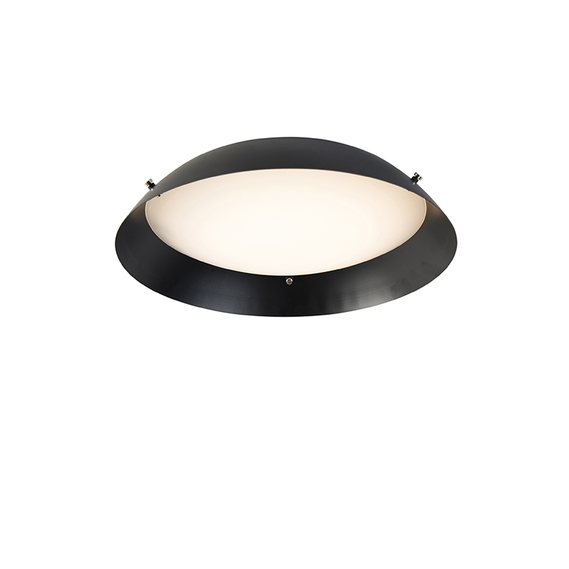 Moderne plafondlamp zwart 30 cm incl. LED - Bjorn