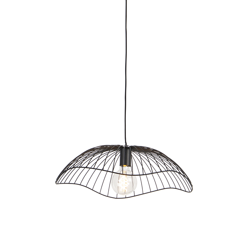 Designová závěsná lampa černá 50 cm - Pua