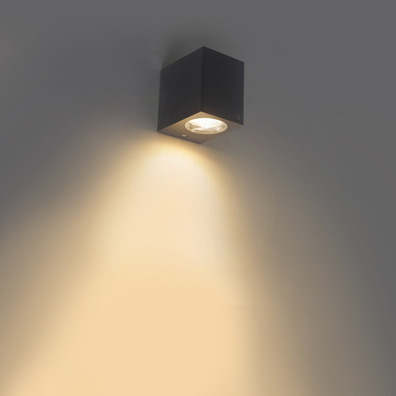 Moderní venkovní nástěnná lampa šedá IP44 - Baleno I.