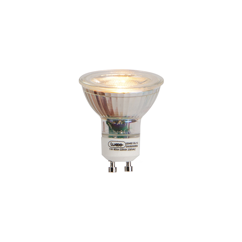 GU10 LED žárovka 1W 80 lm 2200K Flame