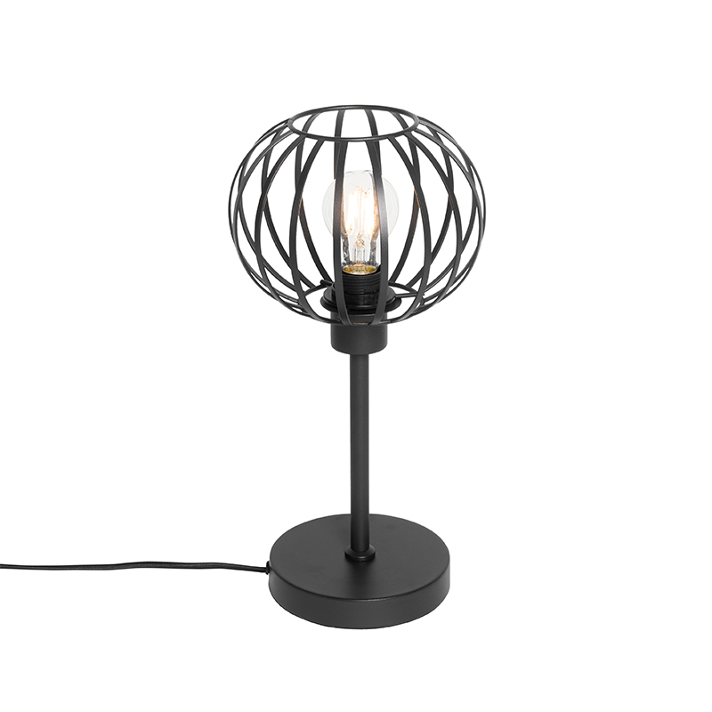 Designová stolní lampa černá - Johanna