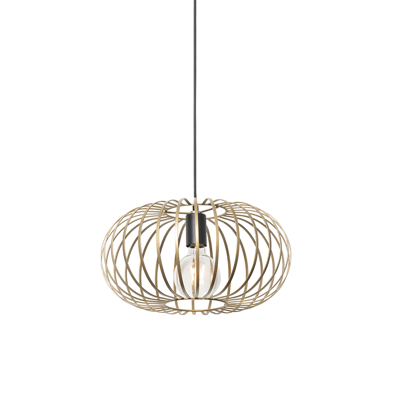 Designová závěsná lampa mosaz - Johanna