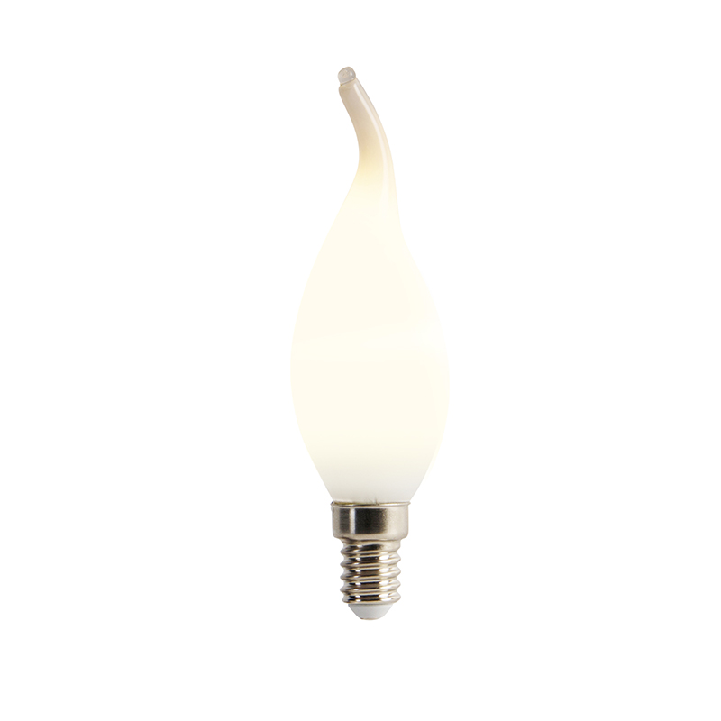 E14 dimmable LED filament lamp tip candle opal 3W 250 lm 2350K