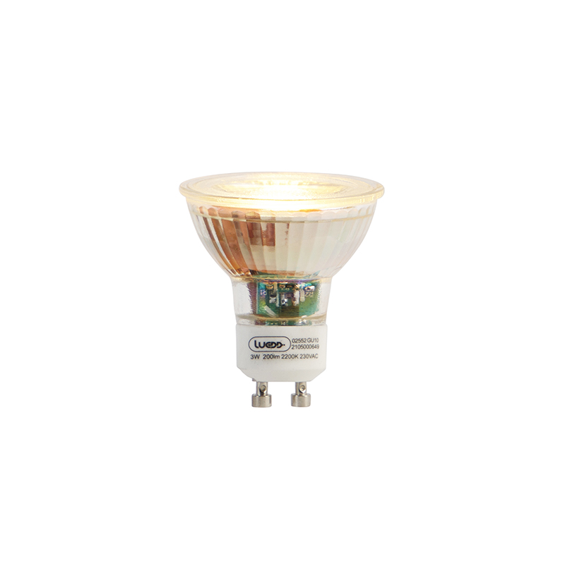 GU10 LED lamp 3W 200 lm 2200K