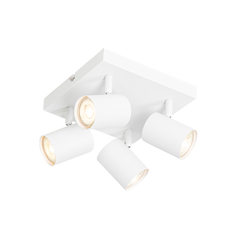 Moderní stropní svítidlo bílé nastavitelné na 4 světla - Jeana