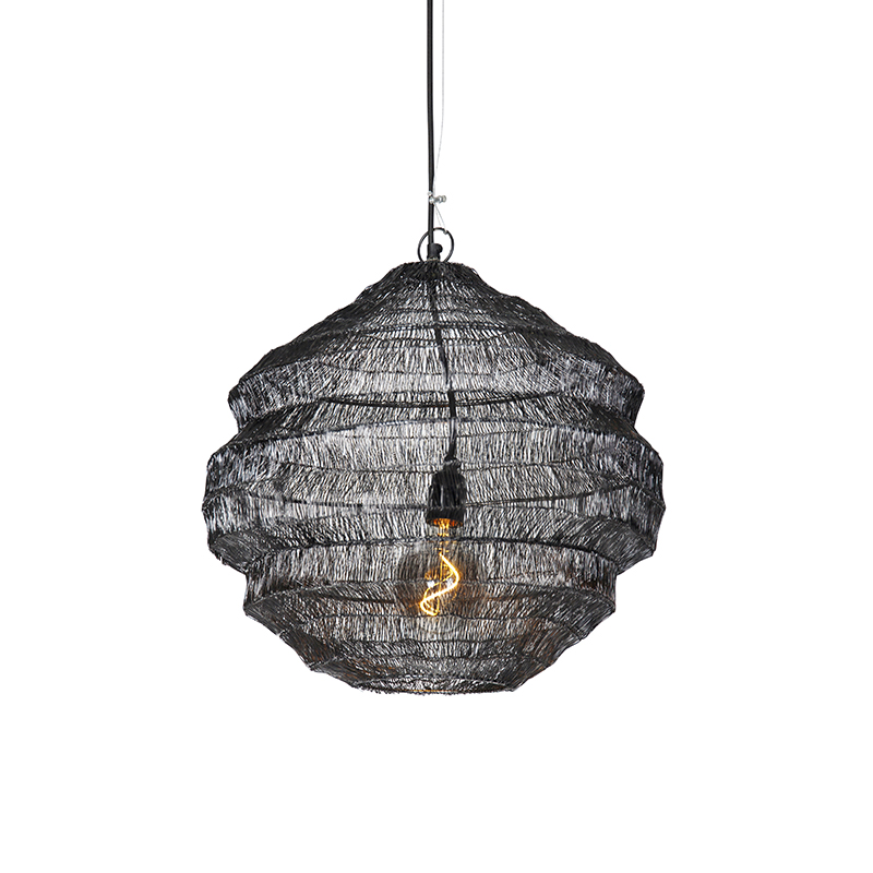 Oosterse hanglamp zwart 45 cm x 40 cm - Vadi