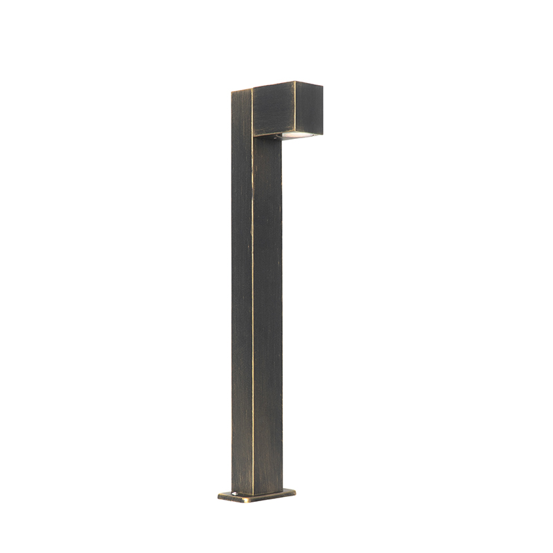 Industriële staande buitenlamp antiek goud 65 cm IP44 - Baleno