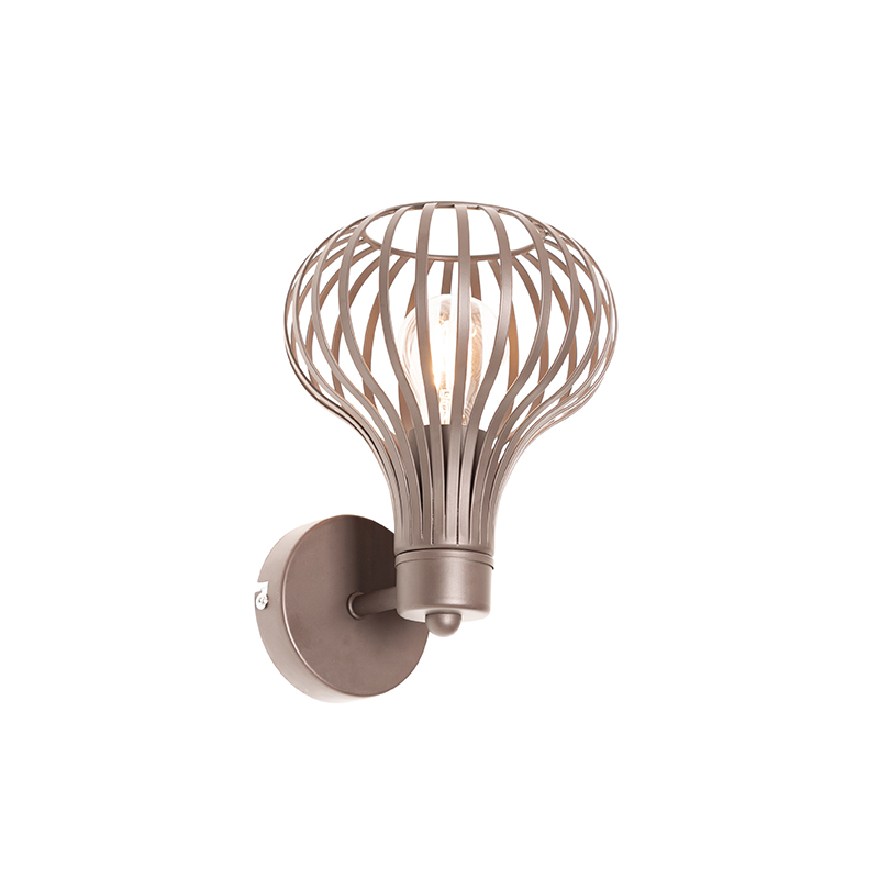 Moderne wandlamp bruin - Frances