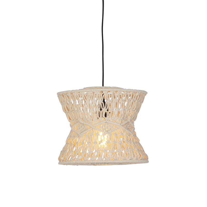 Oosterse hanglamp grijs 30 cm - Leonard