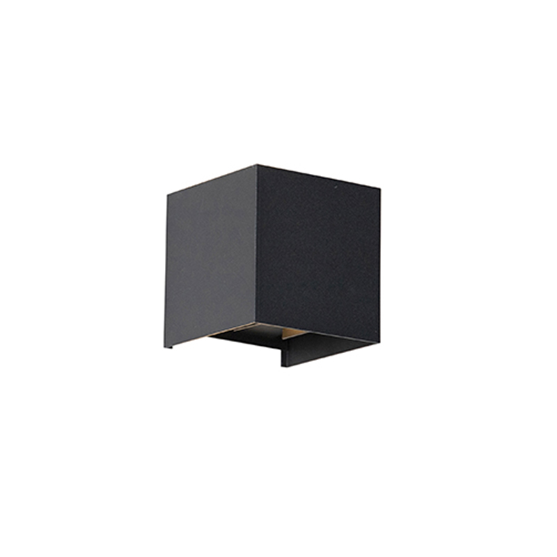Moderne buiten wandlamp zwart incl. LED 2-lichts IP54 - Edwin