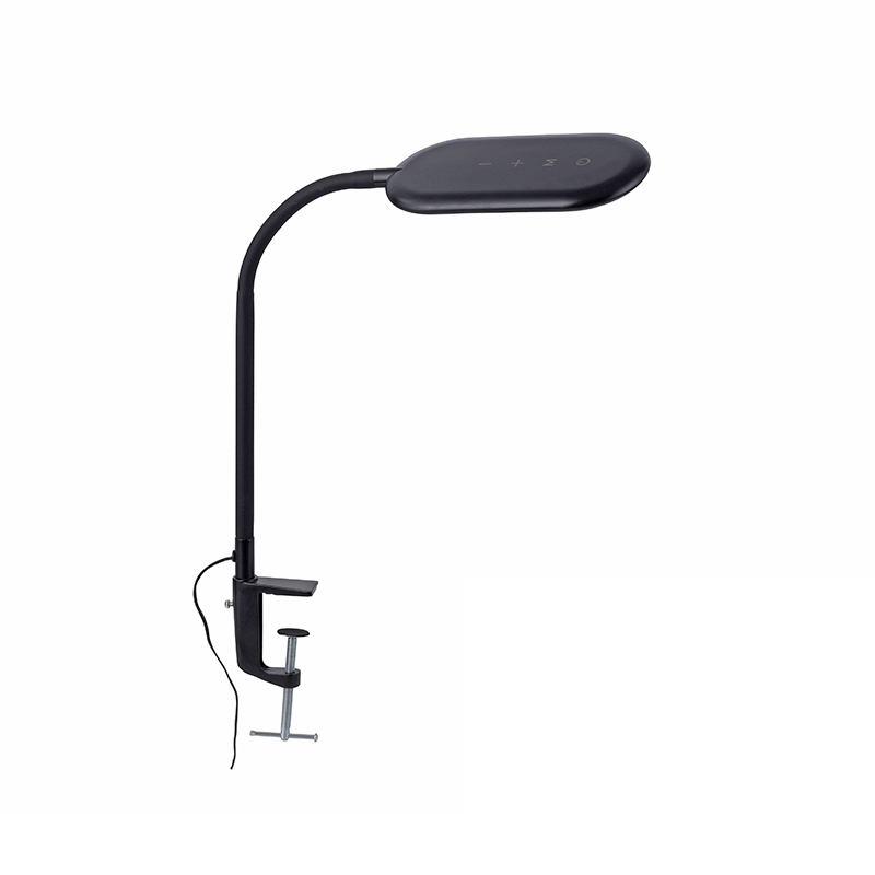 Moderne klemlamp zwart dimbaar incl. LED - Kiril