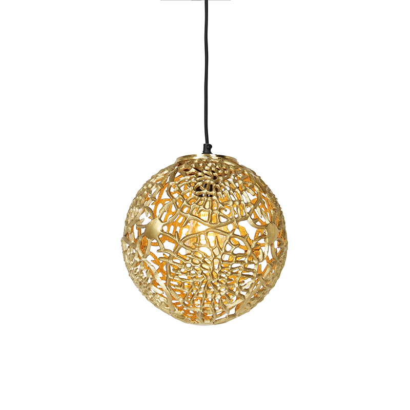 Art deco hanglamp goud - Maro