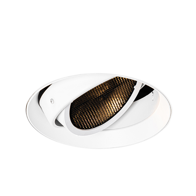 Moderne inbouwspot wit GU10 AR111 rond trimless - Oneon Honey