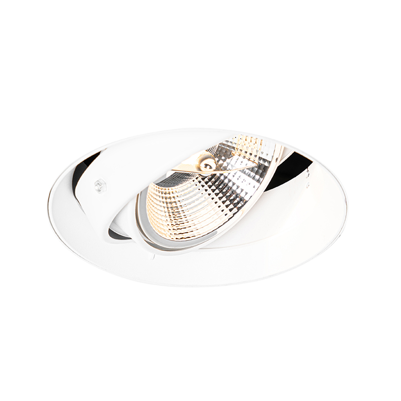 Moderne inbouwspot wit GU10 AR111 rond trimless - Oneon