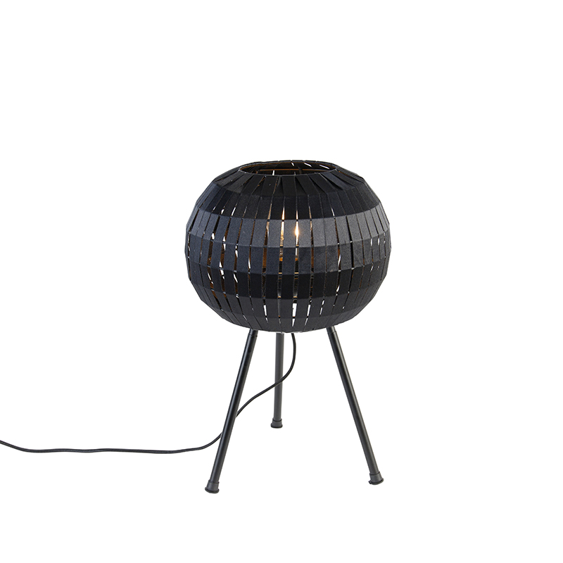 Moderne tafellamp tripod zwart - Zoë