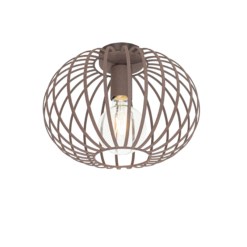 Design plafondlamp roestbruin 30 cm - Johanna