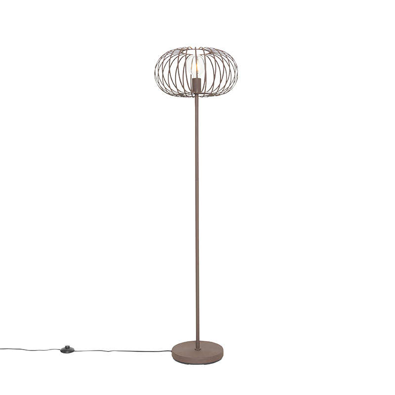 Design vloerlamp roestbruin - Johanna