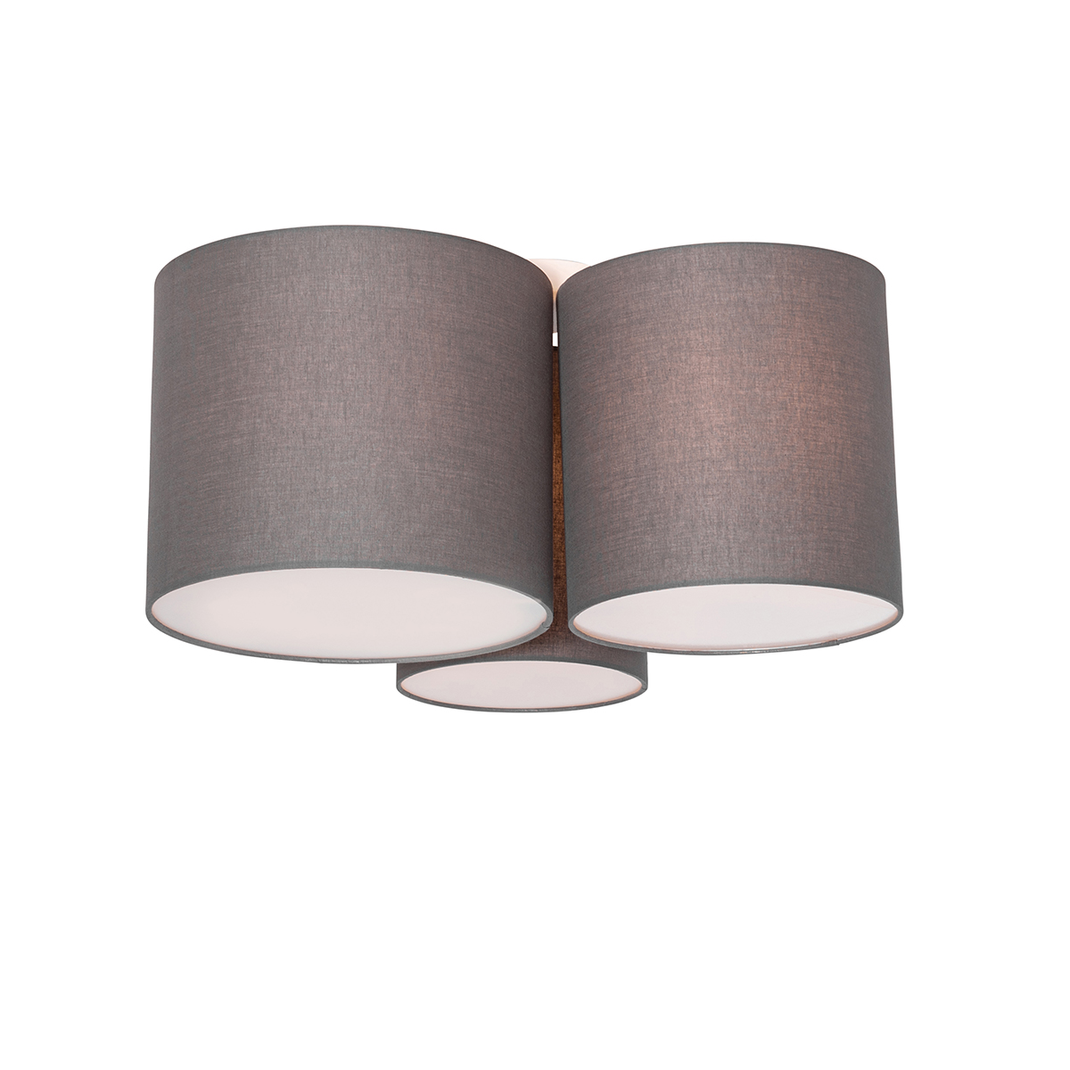 Moderne plafondlamp taupe 3-lichts - Multidrum