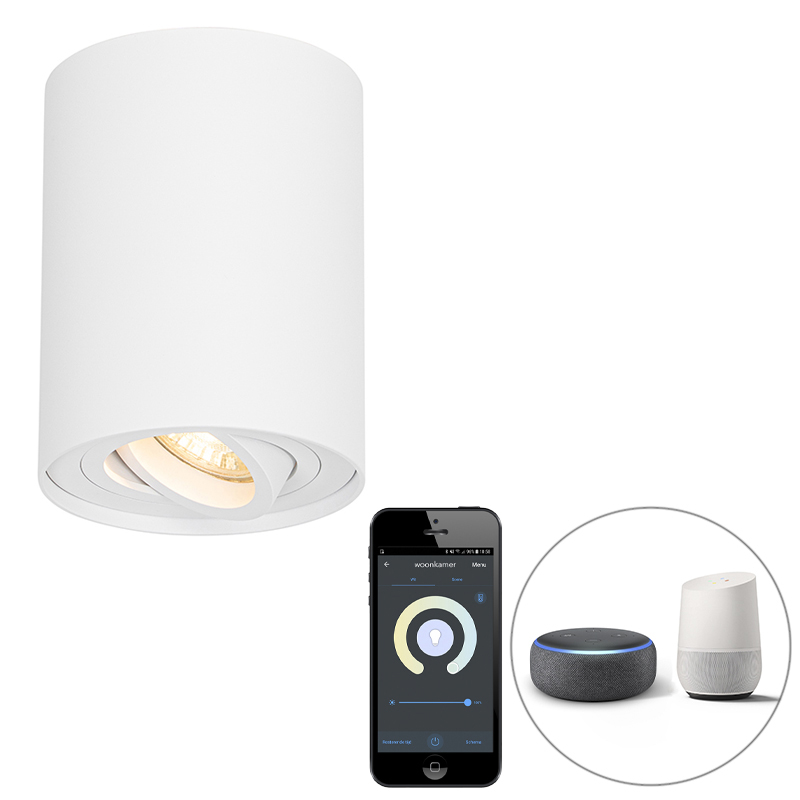 Smart plafondspot wit verstelbaar incl. Wifi GU10 - Rondoo up