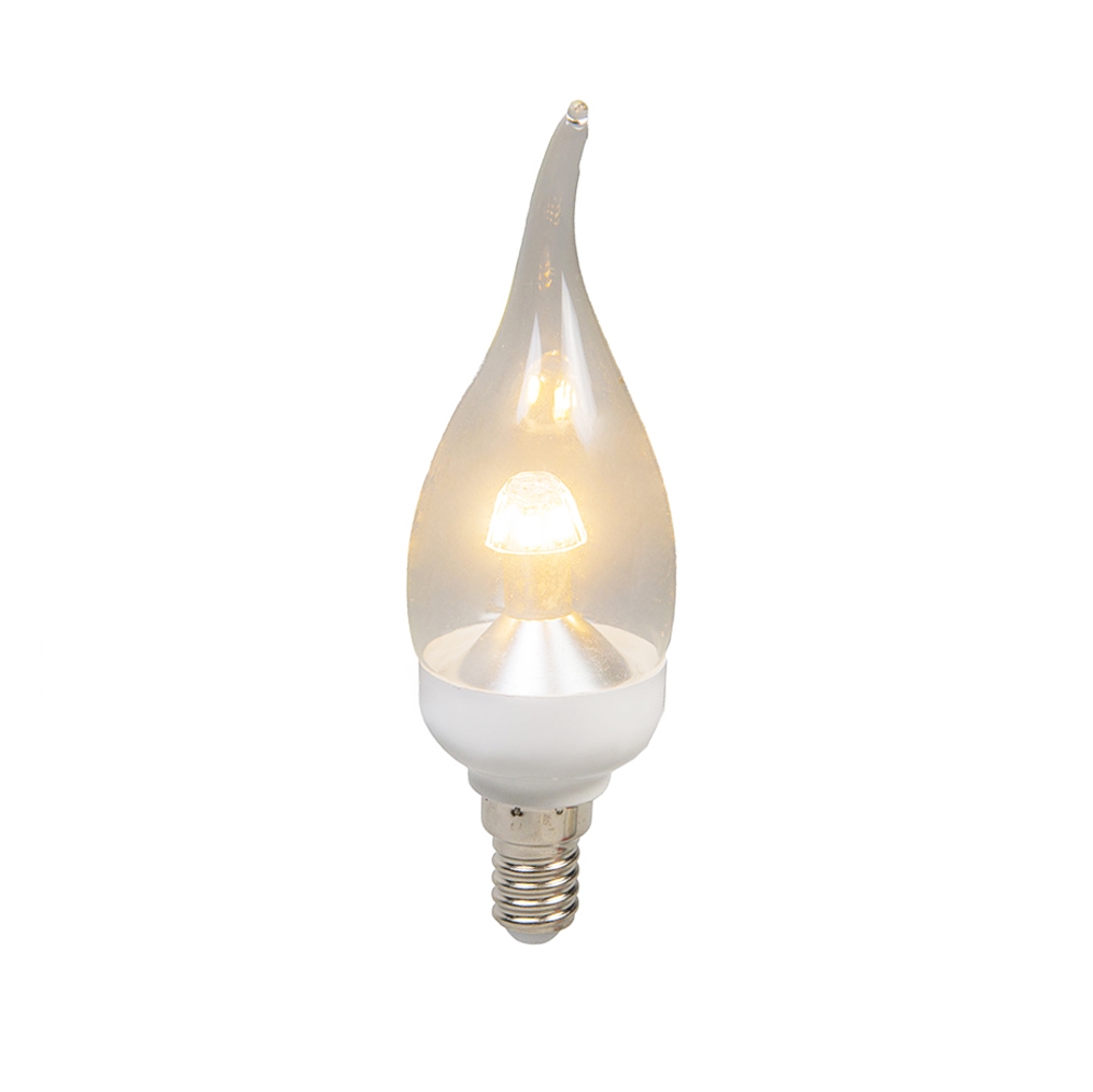 LED svíčka s hrotem E14 4W 250 lumenů teplá bílá Stmívatelné