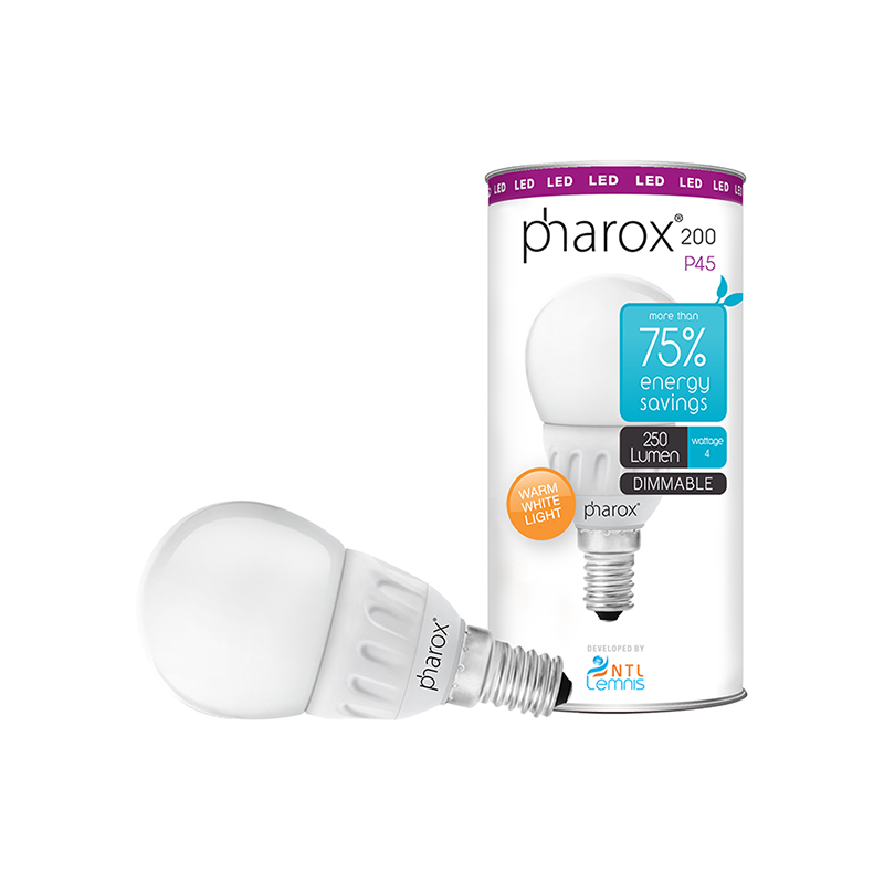 LED žárovka Pharox 200 P45 E14 4W