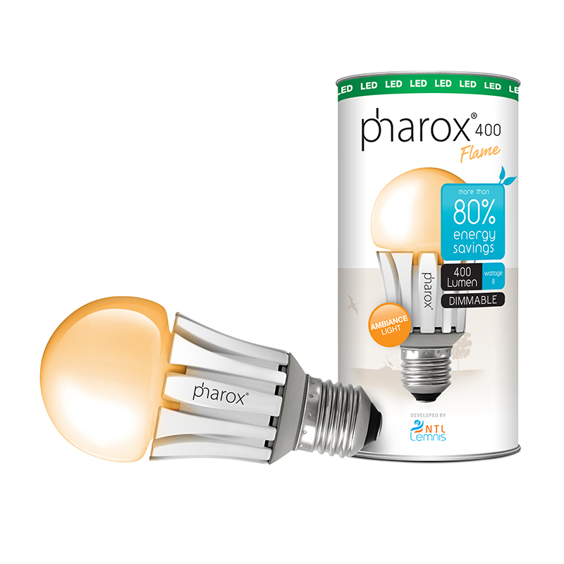 LED žárovka Pharox 400 Flame E27 8W