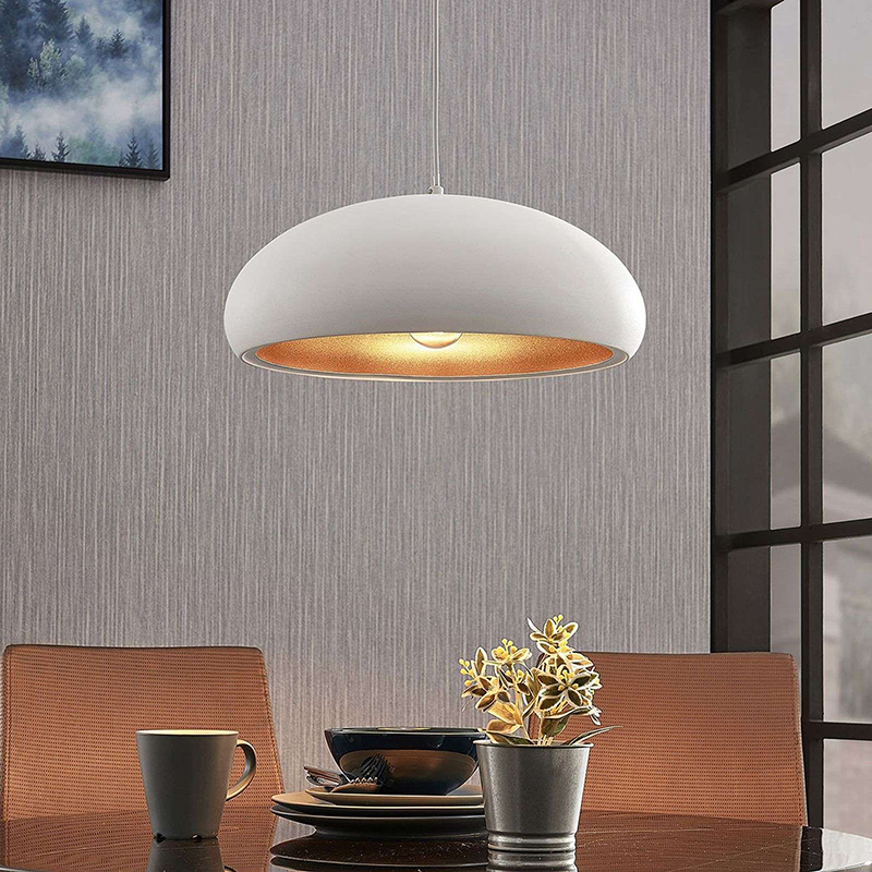 Moderne hanglamp wit met goud - Gerwina