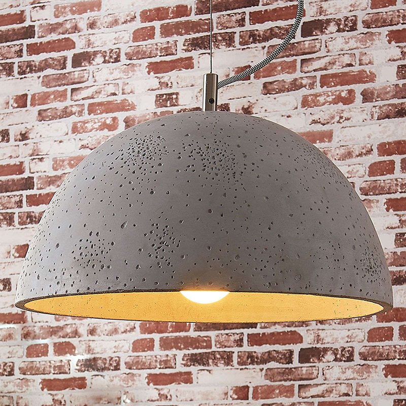 Průmyslová závěsná lampa betonová - Jelin