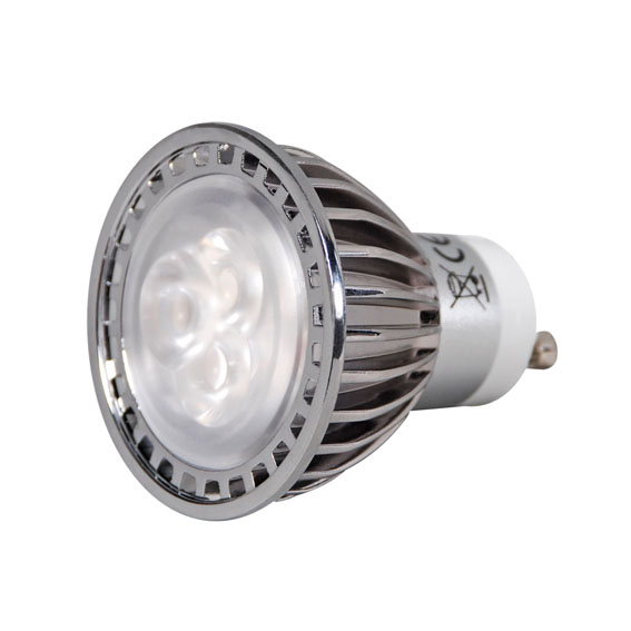 Stmívatelná LED GU10 - 3W = 30W světelný výkon teplá bílá