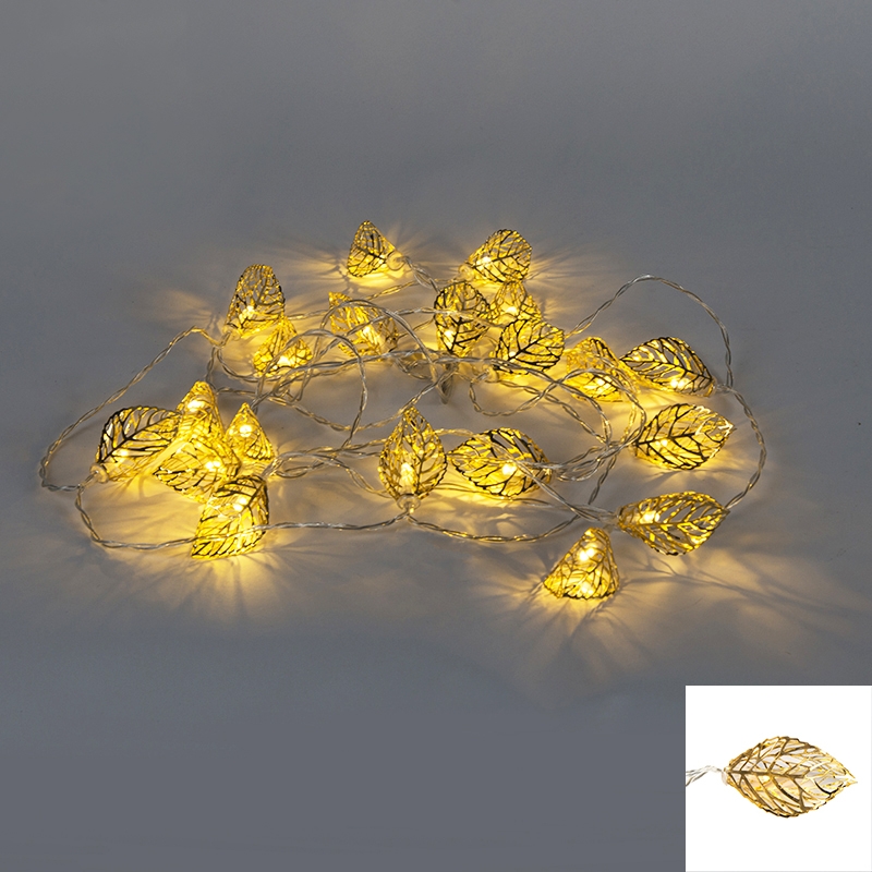 Vánoční osvětlení String Light Leaf 20 teplá bílá LED 3