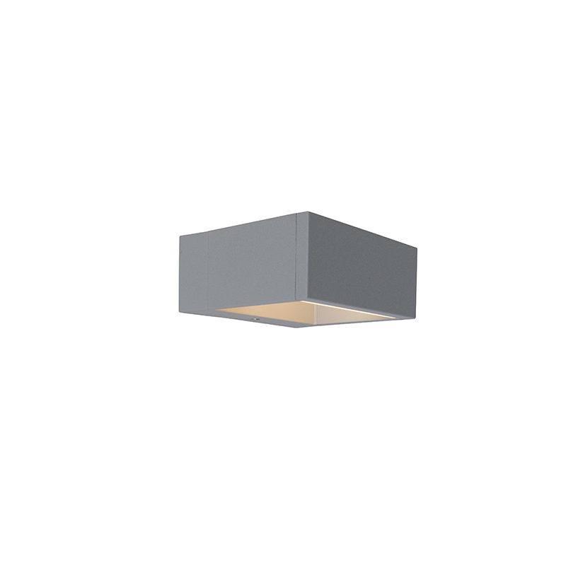 Venkovní svítidlo Rámová nástěnná LED stříbrná šedá