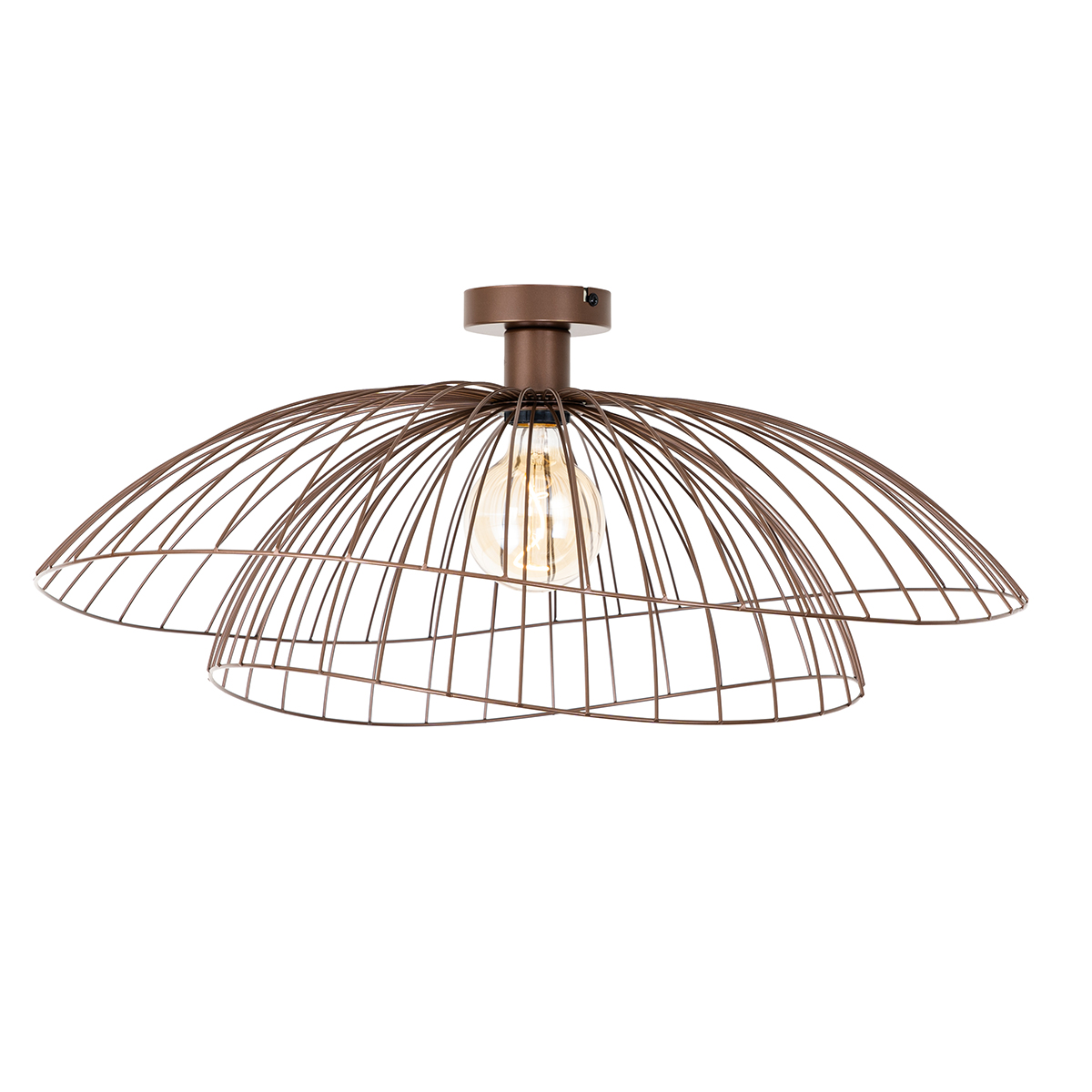 Design plafondlamp brons 45 cm - Pua