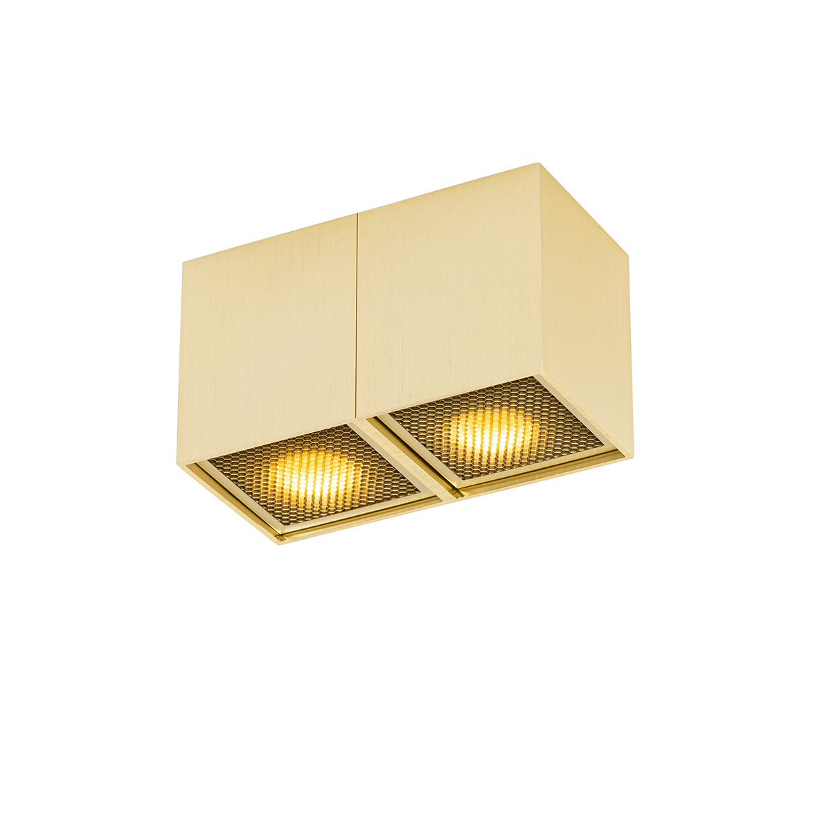 Design spot goud 2-lichts - Qubo Honey