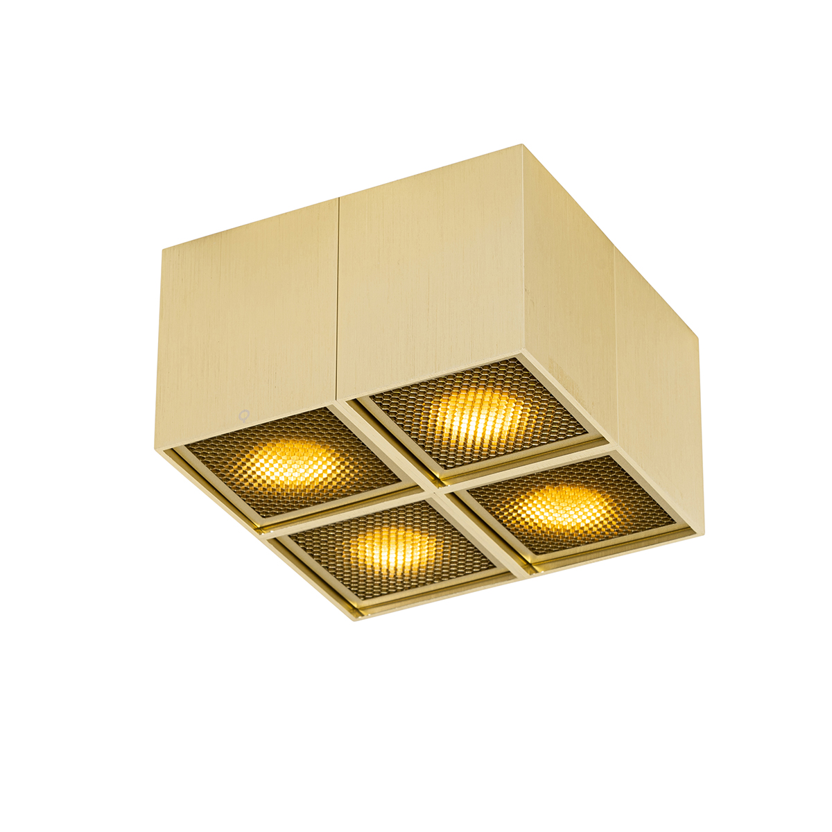 Design spot goud 4-lichts - Qubo Honey