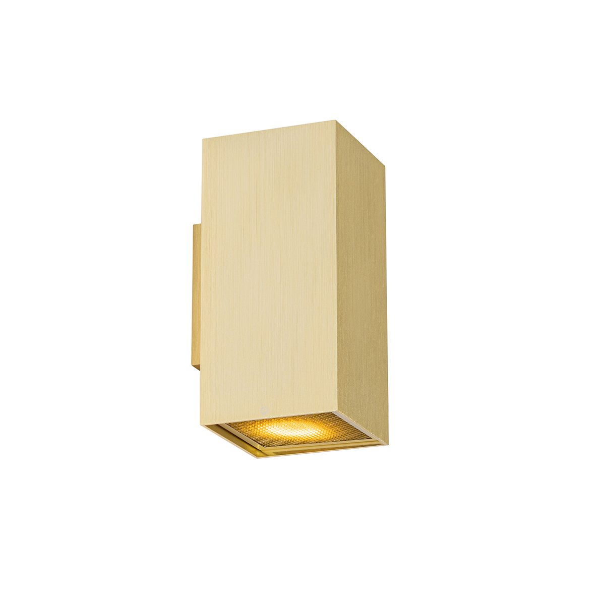 Design wandlamp goud vierkant 2-lichts - Sab Honey