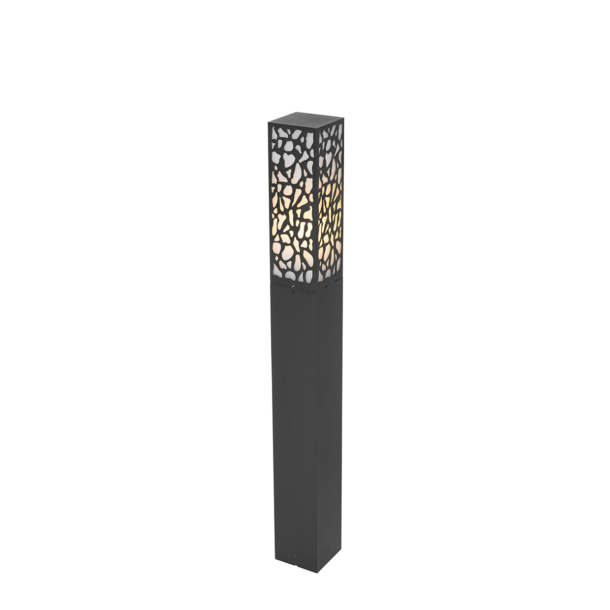 Modern buiten paaltje zwart 90 cm IP44 - Nicole