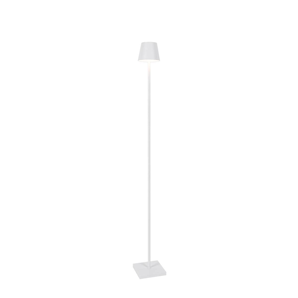 Buiten vloerlamp wit incl. LED en dimmer oplaadbaar - Jackson