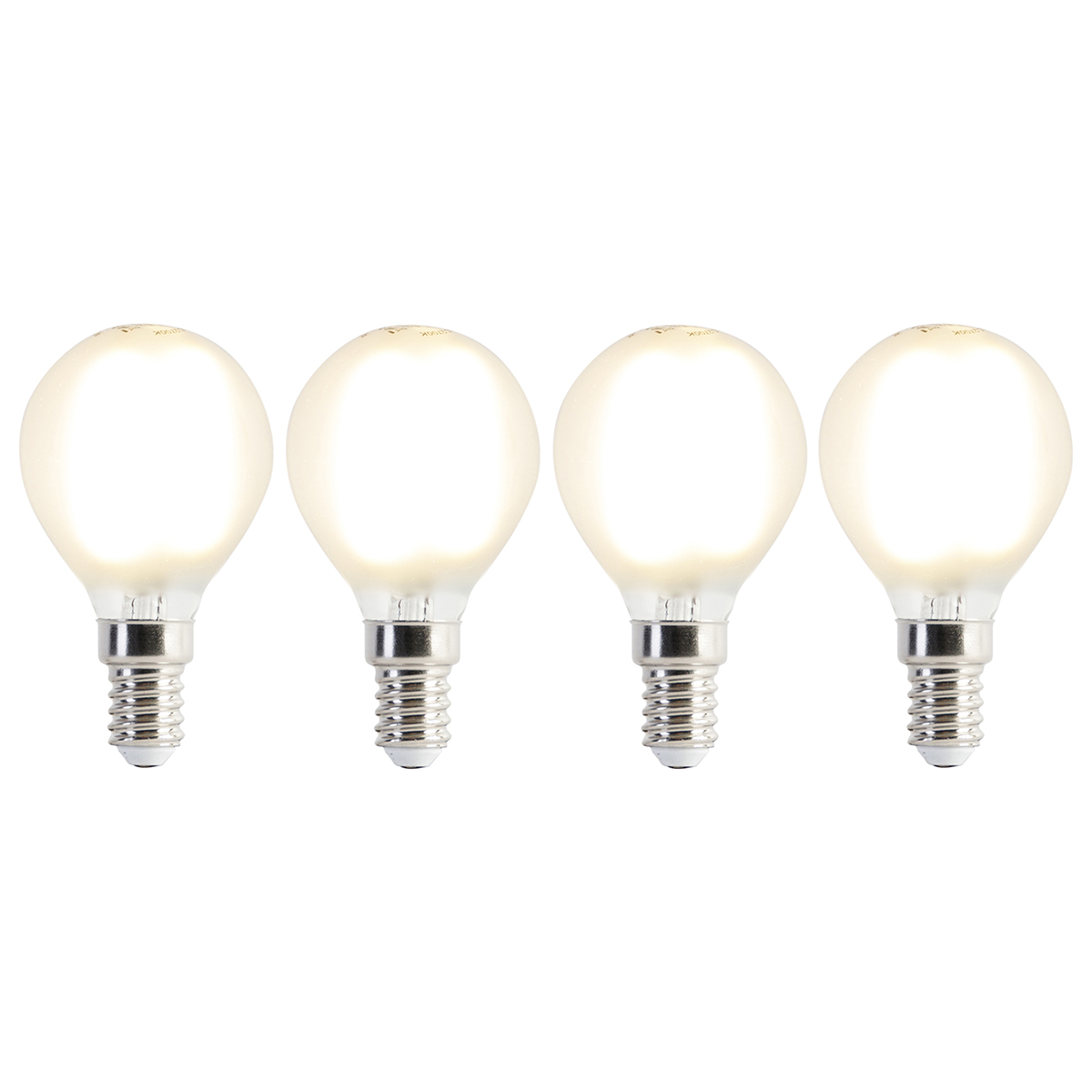 Set van 4 E14 LED lamp P45 mat 3