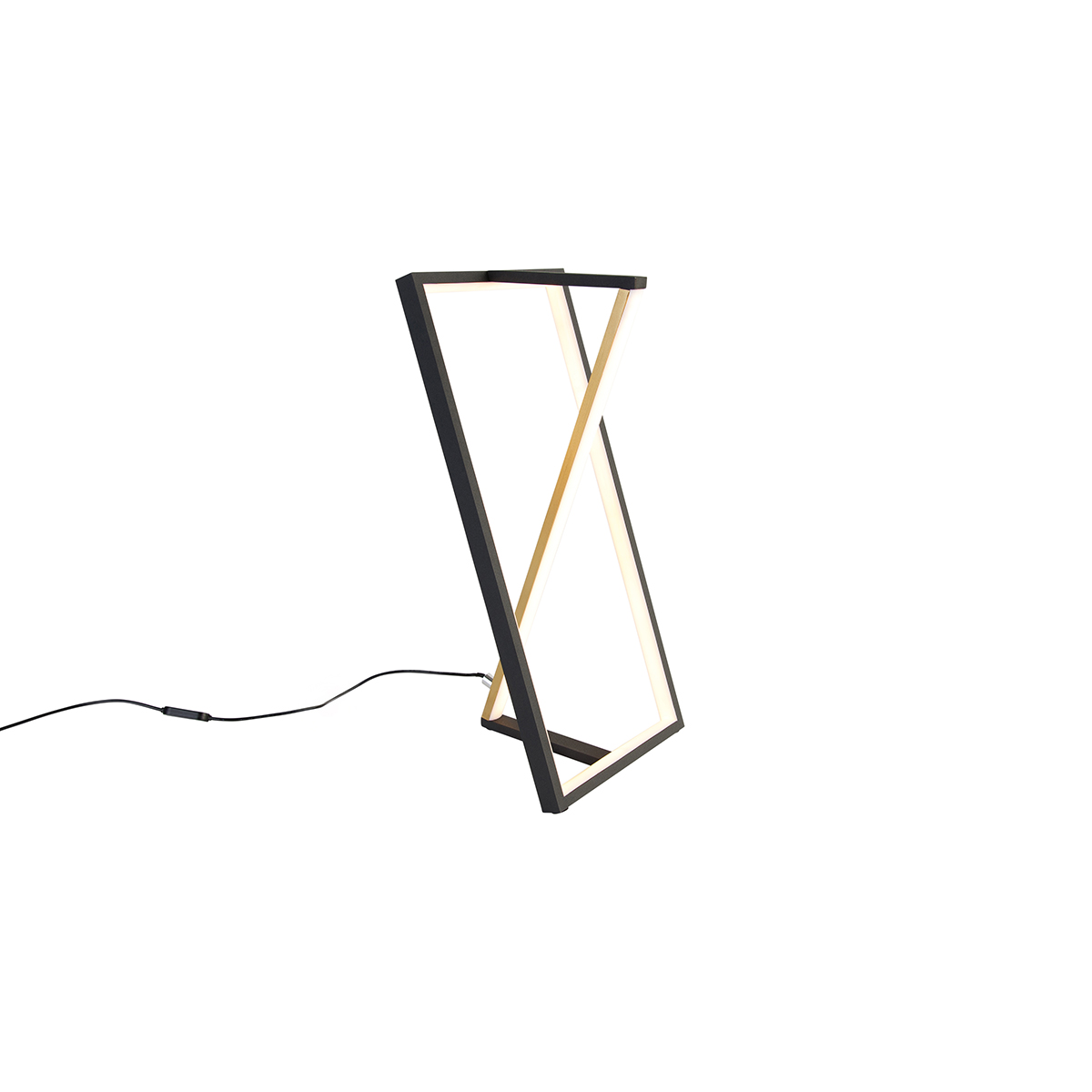 Design tafellamp zwart incl. LED 3-staps dimbaar in kelvin - Milena