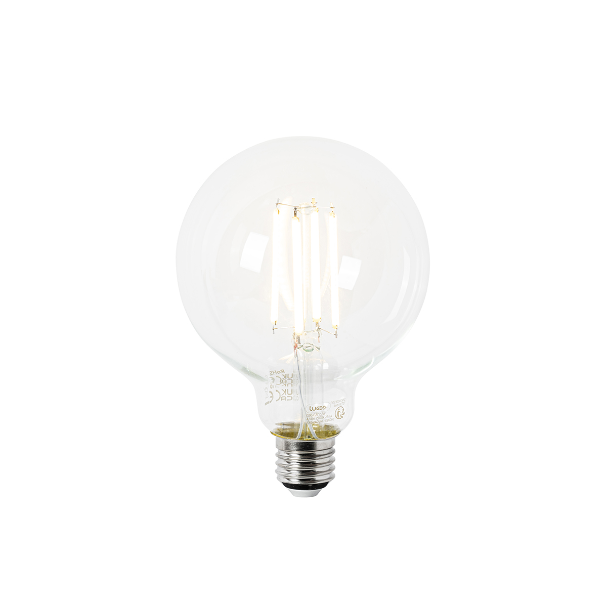 E27 LED lamp G95 helder 2