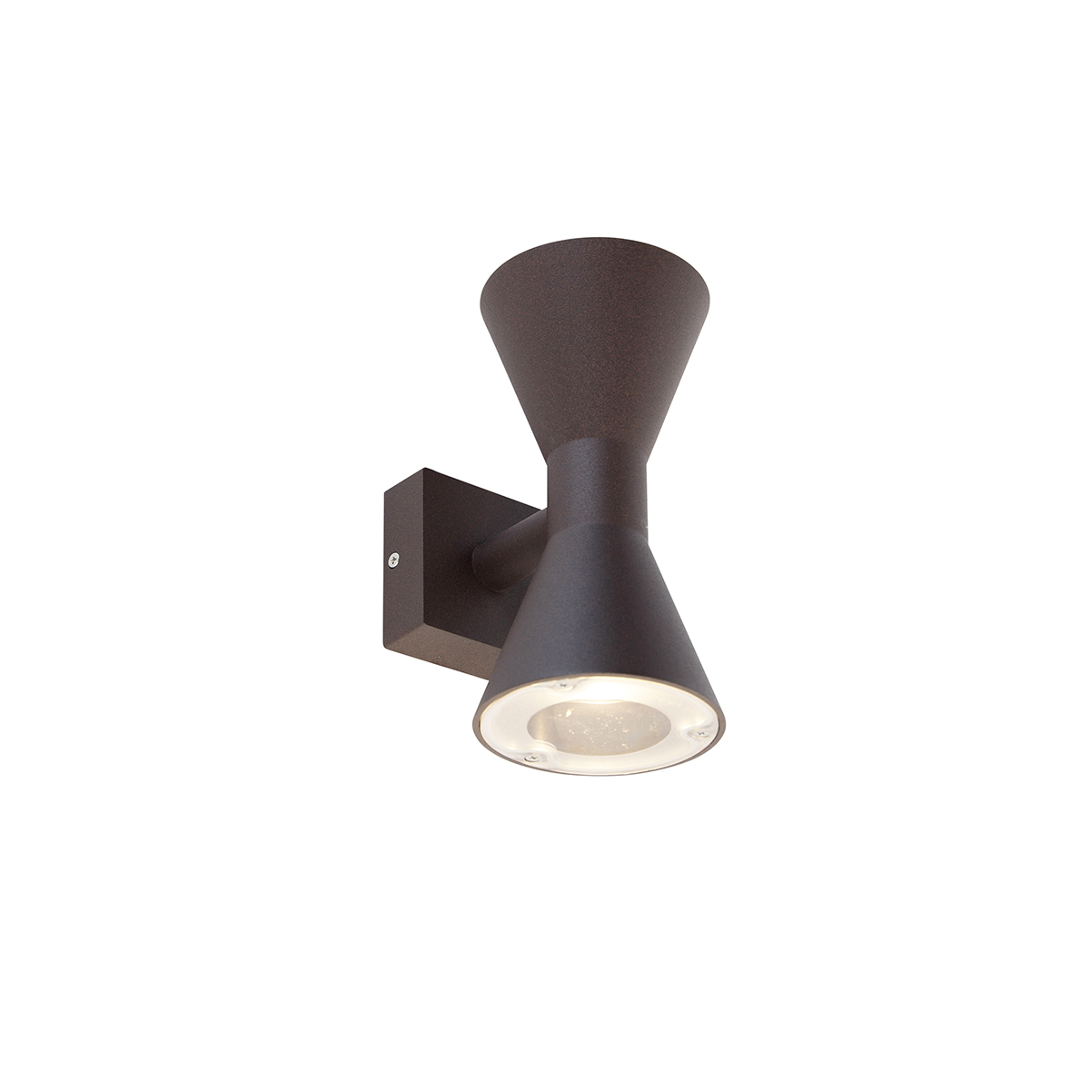 Moderne wandlamp roestbruin 2-lichts - Rolf