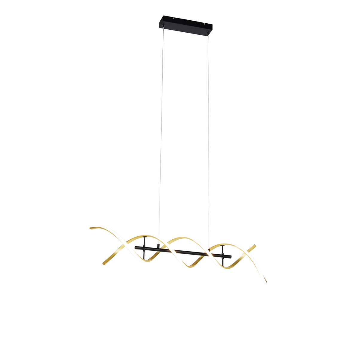 hanglamp messing incl. LED 3-staps dimbaar in kelvin - Henk