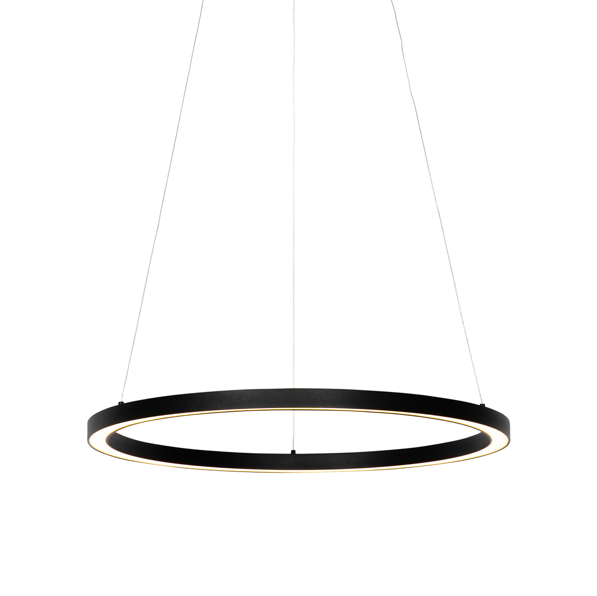 Závěsné svítidlo černé 60 cm včetně LED 3-stupňově stmívatelné - Girello