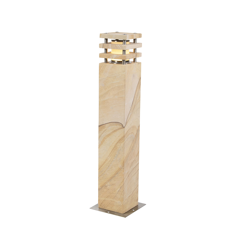 Moderní stojící venkovní lampa pískovec 70 cm - nevrlý