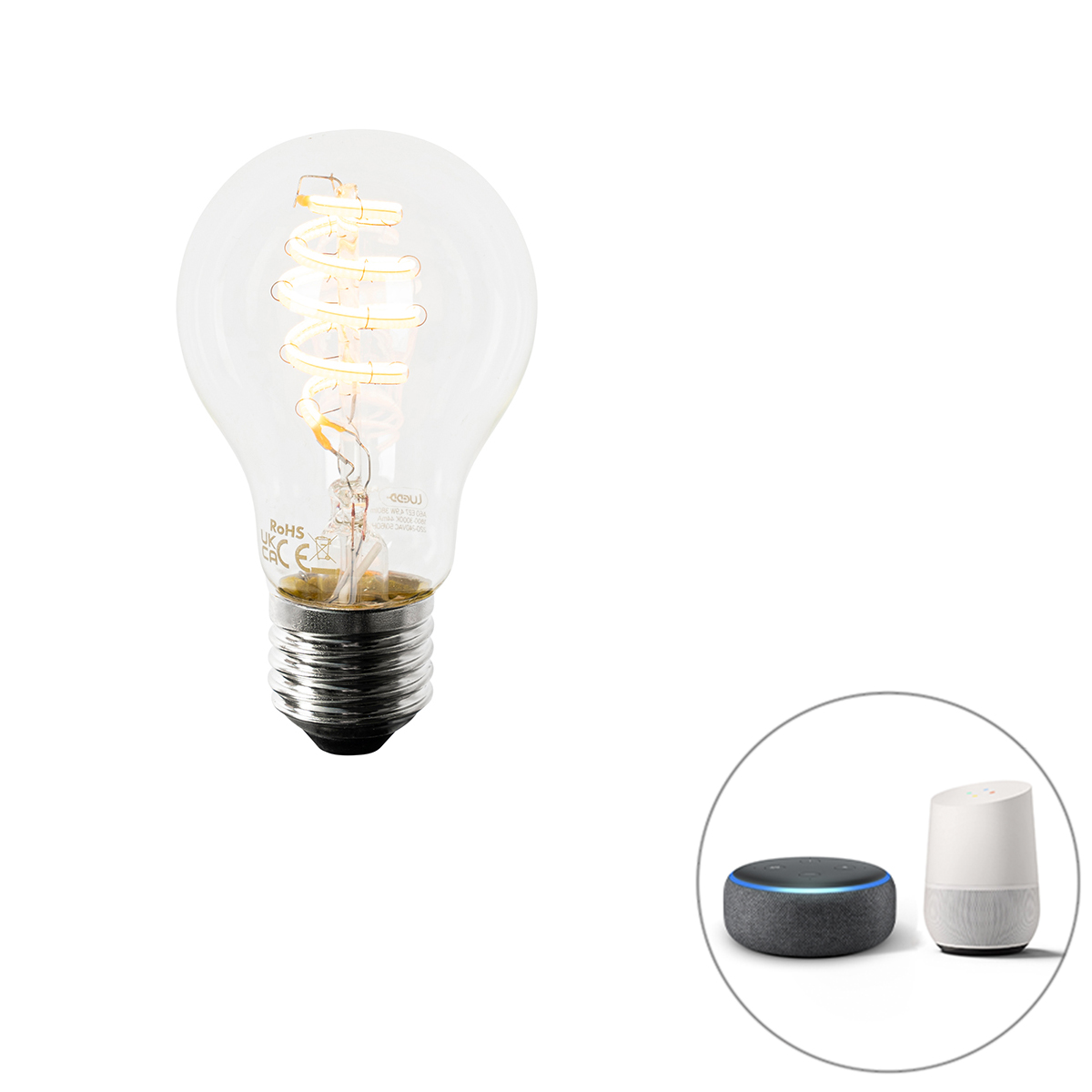 Smart E27 stmívatelná v Kelvinově LED lampě A60 4